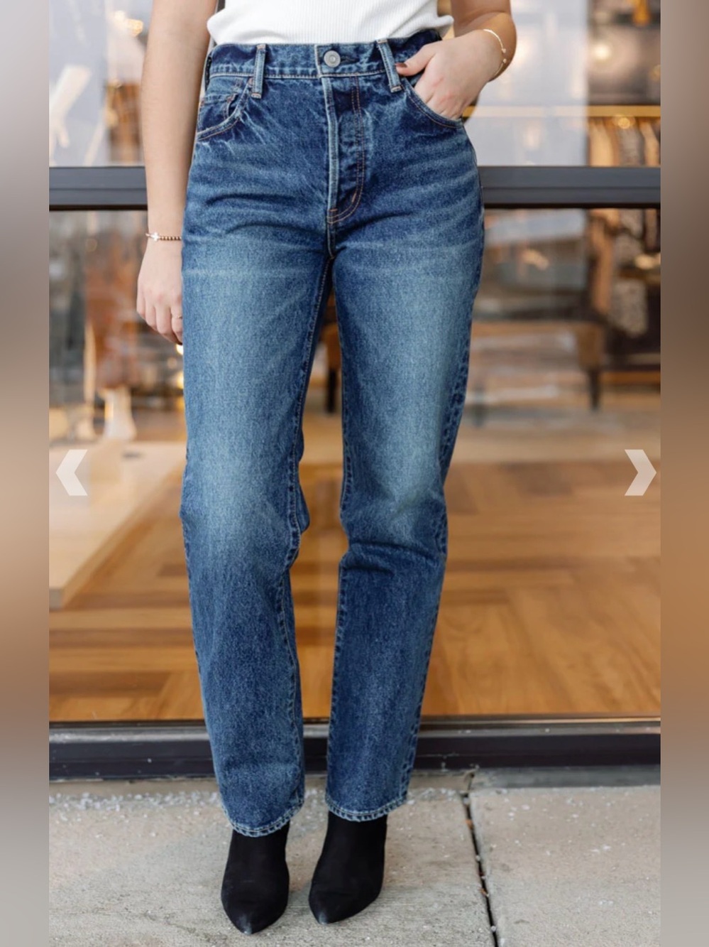 Moussy Vintage Straight Leg Jeans